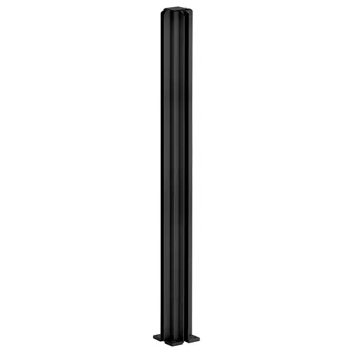 Matte Black 30" 4-Way Design Series Partition Post Matte Black 30" 4-Way Design Series Partition Post