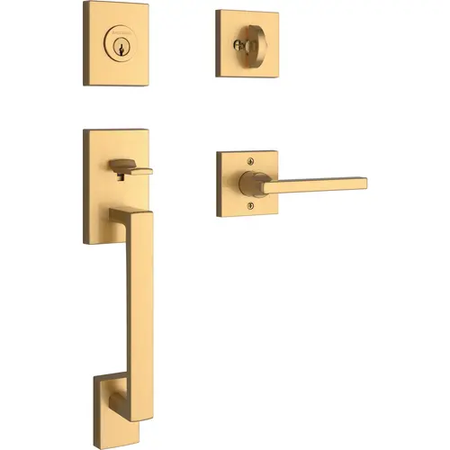 SC.LAJxSQU.CSR.044.6L.DS La Jolla Handleset with Square - Satin Brass SC.LAJxSQU.CSR.044.6L.DS La Jolla Handleset with Square - Satin Brass