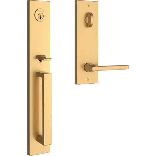 EE.SANxSQU.CQE.044 Santa Cruz Emergency Egress Handleset with Square Lever - Satin Brass EE.SANxSQU.CQE.044 Santa Cruz Emergency Egress Handleset with Square Lever - Satin Brass