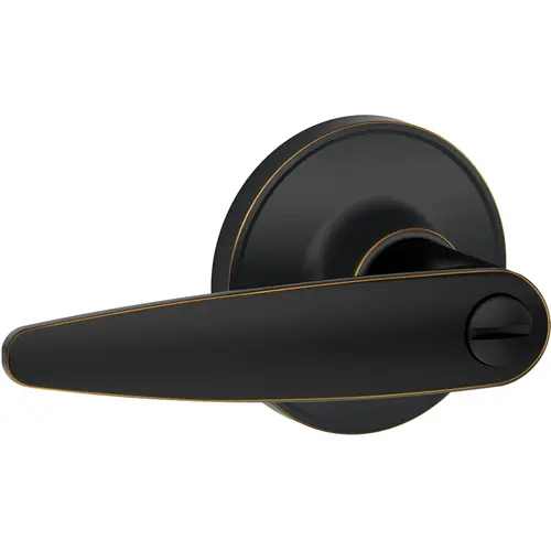 Privacy Lock Dover with Adjustable Latch and Radius Strike Aged Bronze Finish Privacy Lock Dover with Adjustable Latch and Radius Strike Aged Bronze Finish