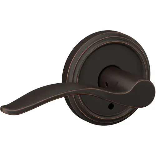 Pennant Lever with Indy Rose Passage and Privacy Lock with 16600 Latch and 10027 Strike Aged Bronze Finish Pennant Lever with Indy Rose Passage and Privacy Lock with 16600 Latch and 10027 Strike Aged Bronze Finish