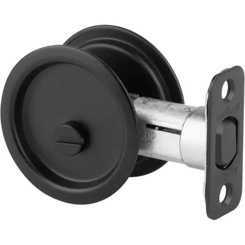 335x514 Round Pocket Door Lock Privacy - Matte Black 335x514 Round Pocket Door Lock Privacy - Matte Black
