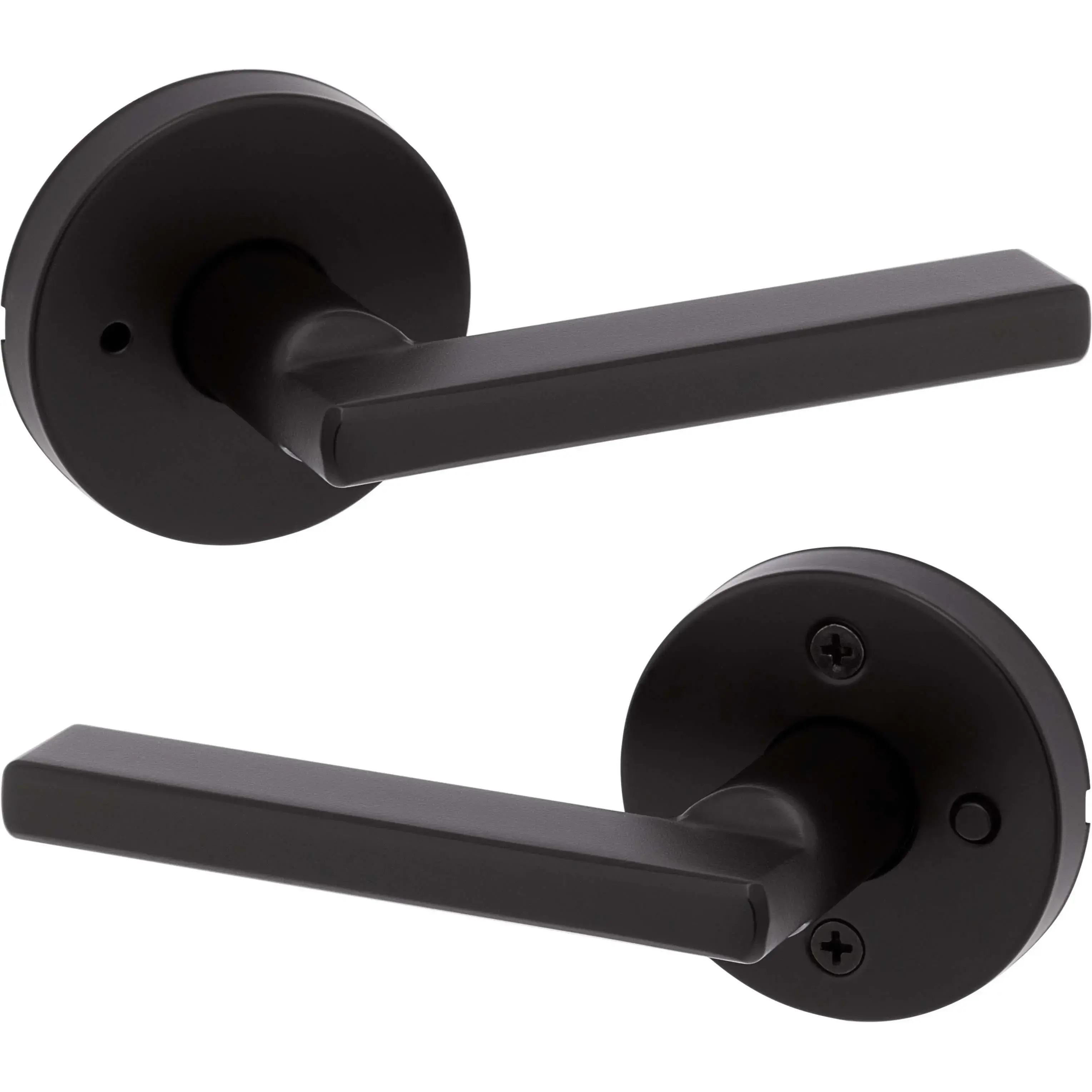 Kwikset 730HFL-RDT-514-6AL-RCS Halifax Privacy Lever Iron Black