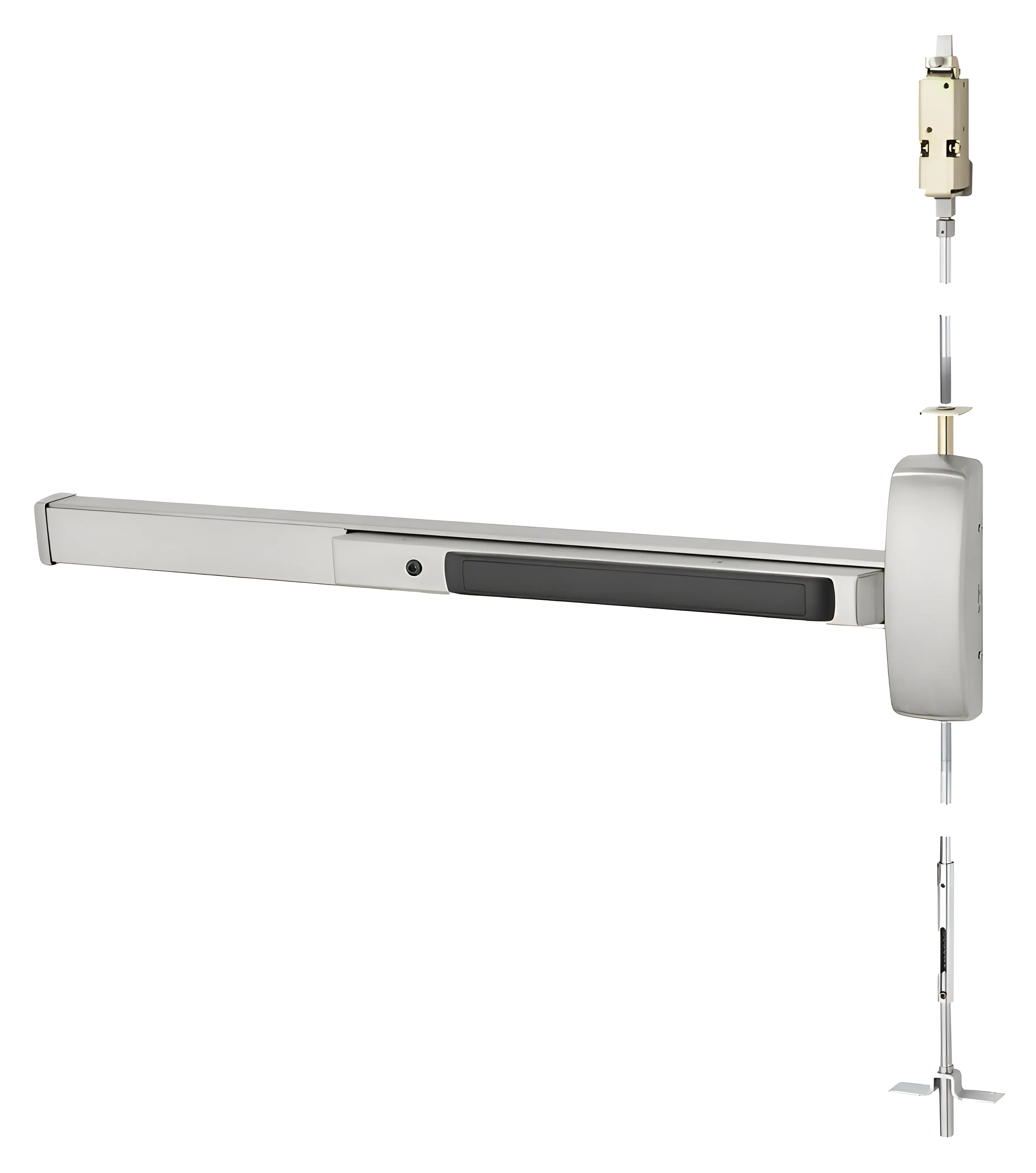 Sargent Concealed Vertical Rod Exit Device Satin Stainless Steel 43-AD8640G ETF LHR 32D