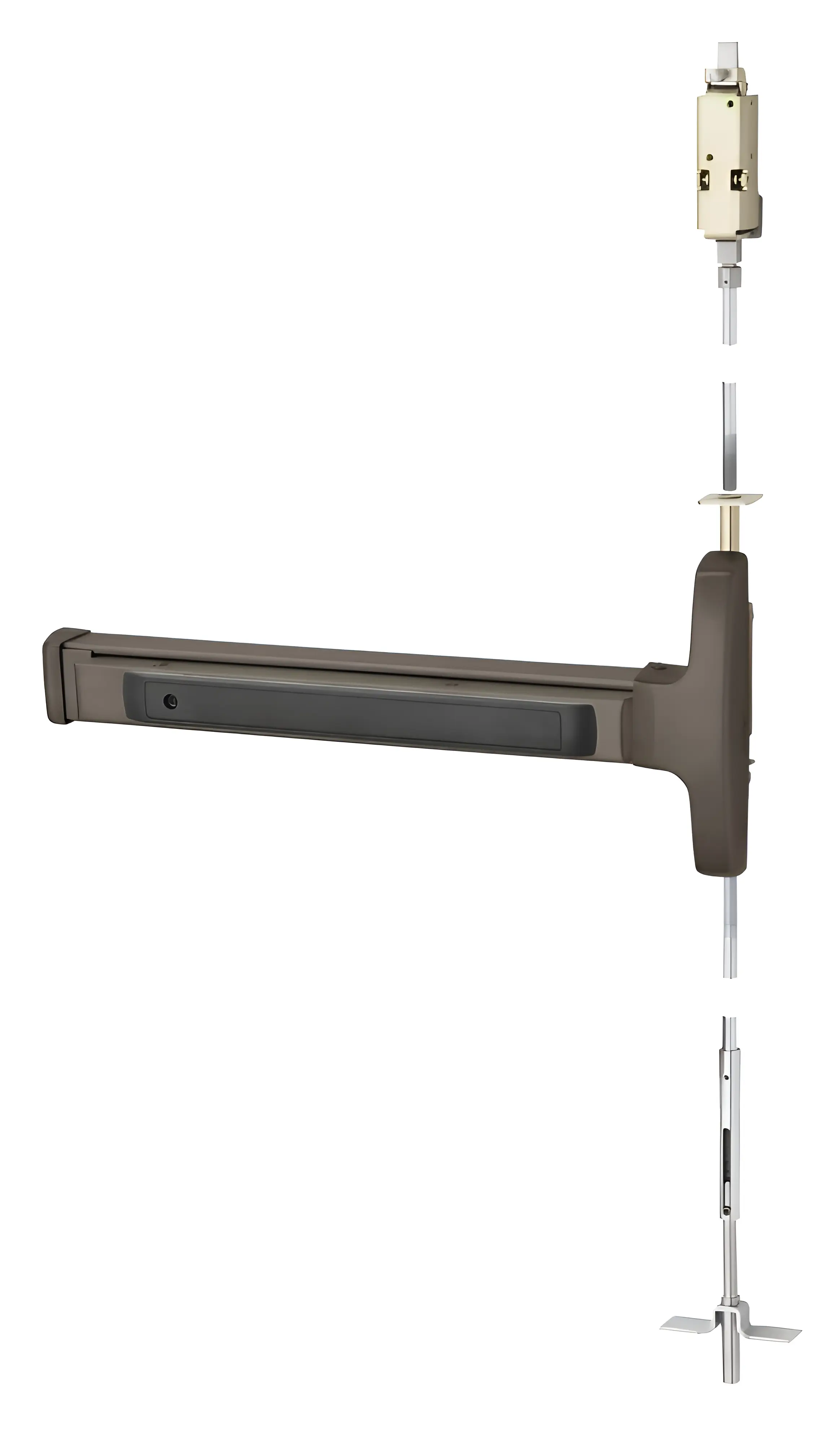 Sargent Concealed Vertical Rod Exit Device Dark Oxidized Satin Bronze Oil Rubbed 43-MD8406E RHR 10B