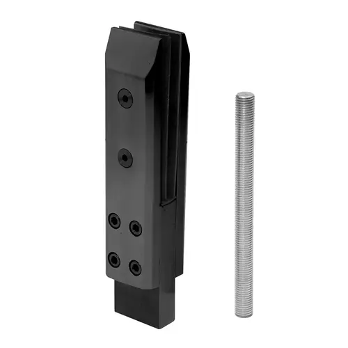 Matte Black Three-Piece Core Mount Frameless Windscreen Clamp Matte Black Three-Piece Core Mount Frameless Windscreen Clamp