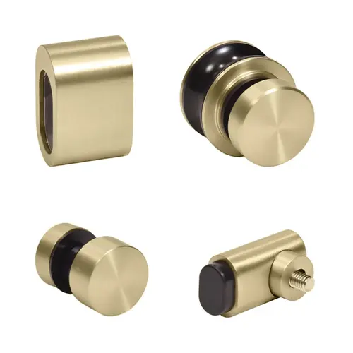Brushed Bronze Replacement Rollers, Fixed Panels, Wall Bracket & Stopper for Tofino Sliding Shower Door System Brushed Bronze Replacement Rollers, Fixed Panels, Wall Bracket & Stopper for Tofino Sliding Shower Door System