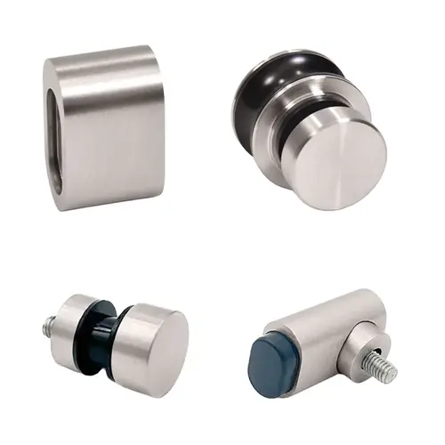 Brushed Stainless Steel Replacement Rollers, Fixed Panels, Wall Bracket & Stopper for Tofino Sliding Shower Door System Brushed Stainless Steel Replacement Rollers, Fixed Panels, Wall Bracket & Stopper for Tofino Sliding Shower Door System