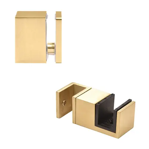 Satin Brass Replacement 90 Degree Accessory Kit & Bottom Guide for Cavoli Sliding Shower Door System Satin Brass Replacement 90 Degree Accessory Kit & Bottom Guide for Cavoli Sliding Shower Door System