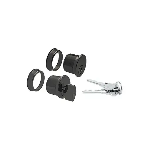 Matte Black Keyed Cylinder/Thumbturn Combo Matte Black Keyed Cylinder/Thumbturn Combo