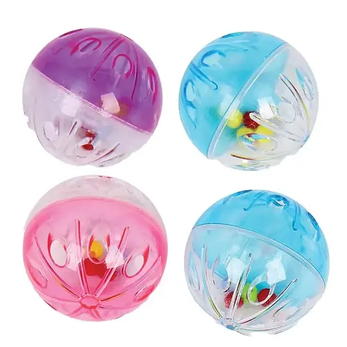Rattle Ball Toys, 1-1/2 in, Plastic Rattle Ball Toys, 1-1/2 in, Plastic