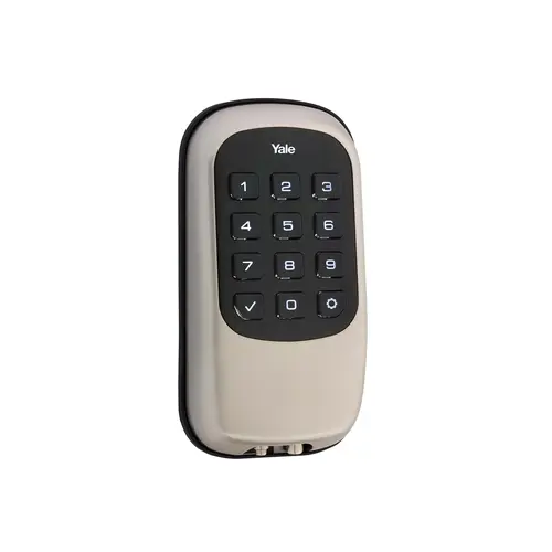 Keyless Push Button Deadbolt with Z-Wave Satin Nickel Finish Keyless Push Button Deadbolt with Z-Wave Satin Nickel Finish