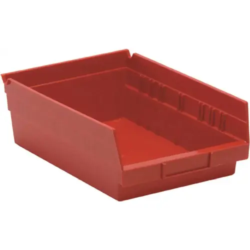4 In Red Shelf Bin 11-5/8 X 8-3/8 X 4 In 4 In Red Shelf Bin 11-5/8 X 8-3/8 X 4 In