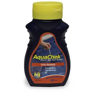 AquaChek AQC-45-1012 4 Way Red Bromine Tests Strips 521252a