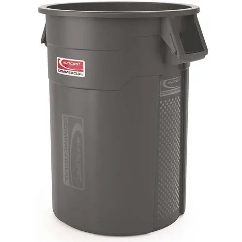 55 Gallon Utility Trash Can Gray 55 Gallon Utility Trash Can Gray