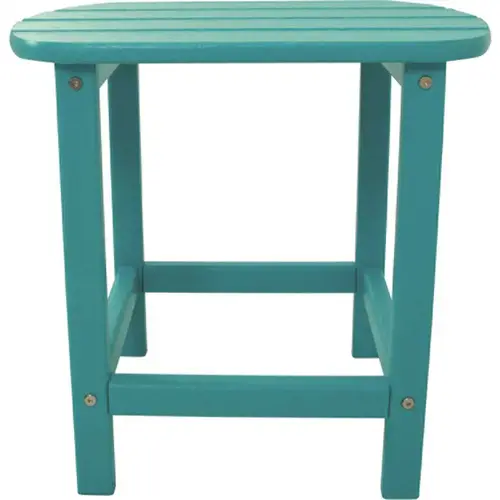 Verde 19" X 15" Side Table In Aruba Blue