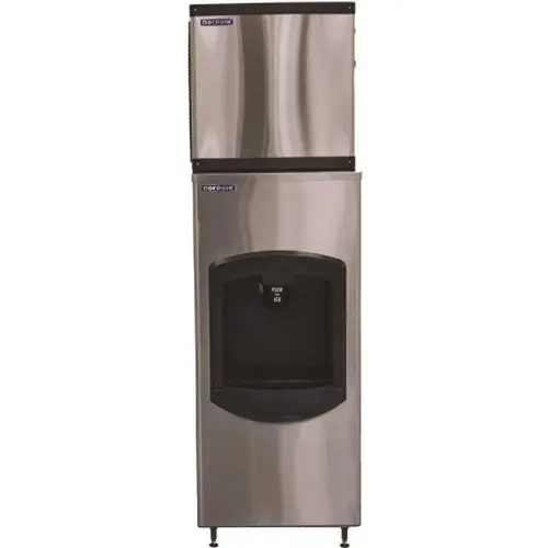 Commercial Dispensing Ice Maker, 350 Lb Output, 110lb Bin Capacity