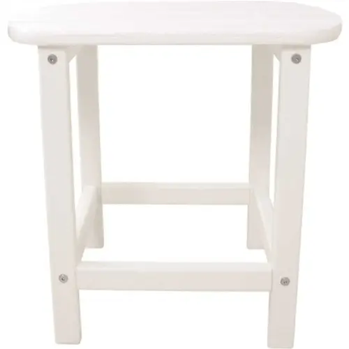 Verde 19" X 15" Side Table In White Verde 19" X 15" Side Table In White