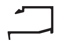 CRL-U.S. Aluminum CC20811 Clear Anodized 1" Glass Bead - 24'-2" Stock Length