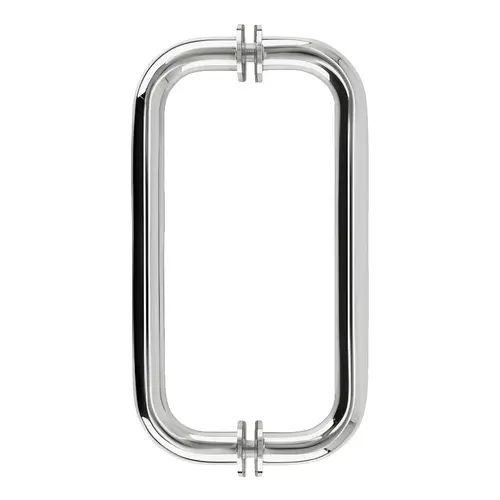 Polished Stainless 8" BM Series Tubular Back-to-Back Pull Handle Polished Stainless 8" BM Series Tubular Back-to-Back Pull Handle