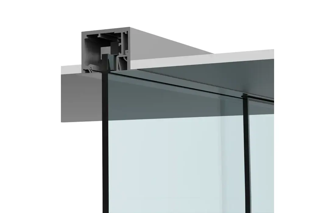 CRL CRL6901D 690 Series Satin Anodized Drop Ceiling Mount Sliding