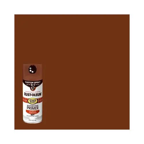 Stops Rust Custom Spray 5-in-1 Automotive Primer Aerosol, Flat Red, 12 oz. Stops Rust Custom Spray 5-in-1 Automotive Primer Aerosol, Flat Red, 12 oz.