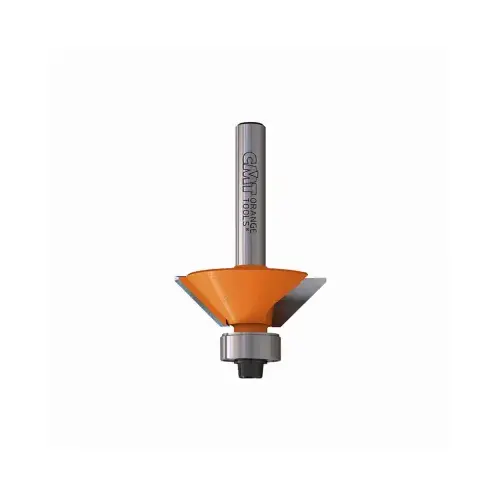 Chamfer Router Bit, 1/4 In. Shank, 1-1/4 In. Diameter Chamfer Router Bit, 1/4 In. Shank, 1-1/4 In. Diameter