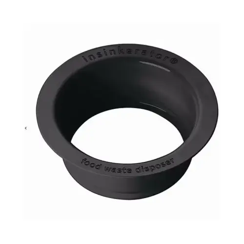 Waste Disposer Sink Flange, Matte Black