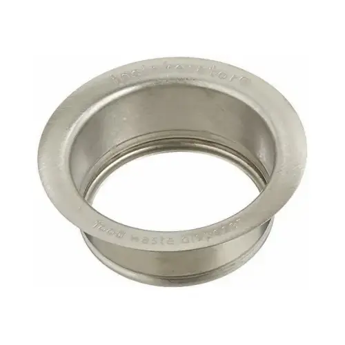 Waste Disposer Sink Flange, Brushed Stainless Steel
