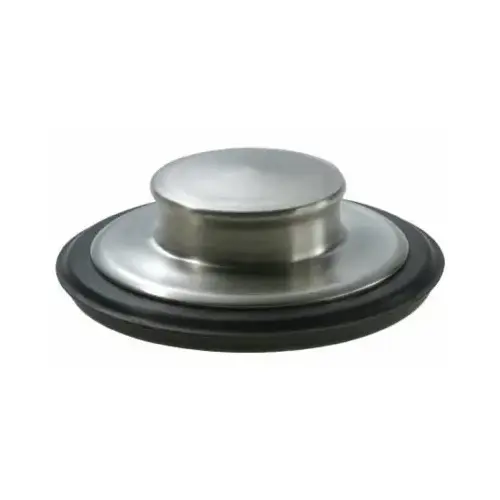 Garbage Disposal Sink Stopper, Brushed Stainless Steel