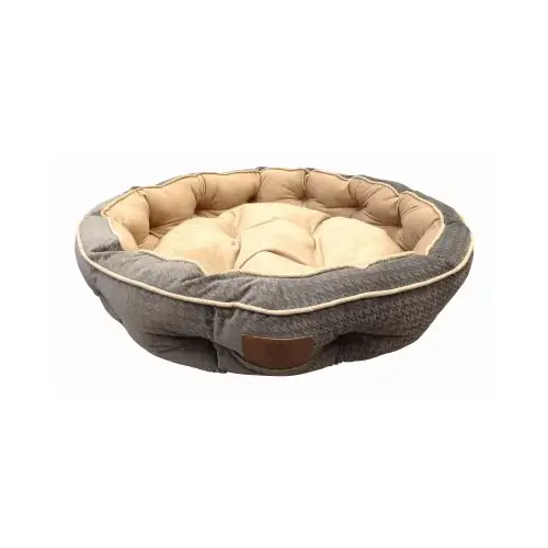 AKC MEMORY FOAM 31 INCH TUFTED ROUND BED