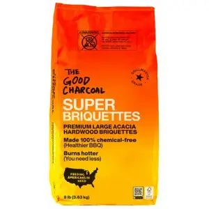 THE GOOD CHARCOAL COMPANY LP TGC 8LB BRIQUETTES Charcoal Briquettes, 8 lb.