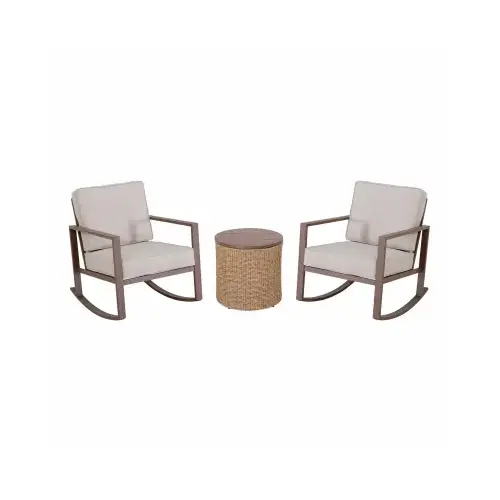3-Pc. Grand Valley Rocking Chair Chat Set with Storage Table