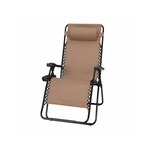 Zero Gravity Chair, Detachable Tray, Mocha Tan