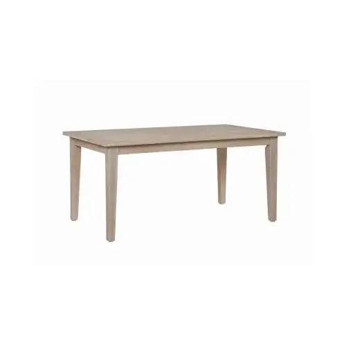Svana Wood Patio Dining Table, Natural Finish, 64 x 38 In. Svana Wood Patio Dining Table, Natural Finish, 64 x 38 In.