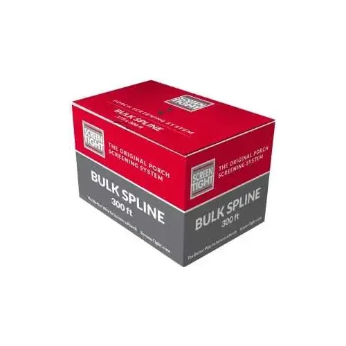 Screen Retainer Spline, 0.160 in D, 300 ft L, Vinyl, Black