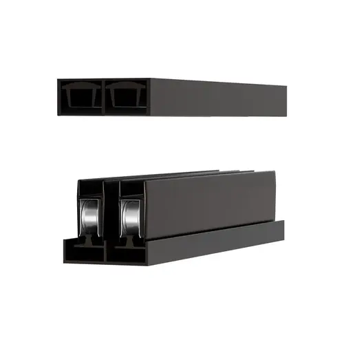 1/4" Aluminum track assembly Oil Rubbed Bronze - 48" Length 1/4" Aluminum track assembly Oil Rubbed Bronze - 48" Length