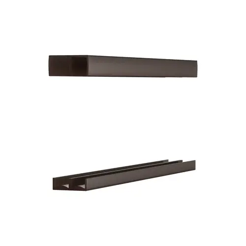 1/4" Plastic track assembly Brown - 72" Length 1/4" Plastic track assembly Brown - 72" Length
