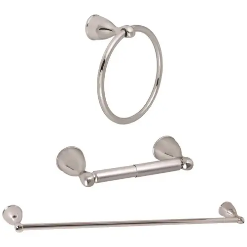 Anchor Point Chrome Kit 24" Towel Bar, Toilet Paper, Towel Ring Anchor Point Chrome Kit 24" Towel Bar, Toilet Paper, Towel Ring