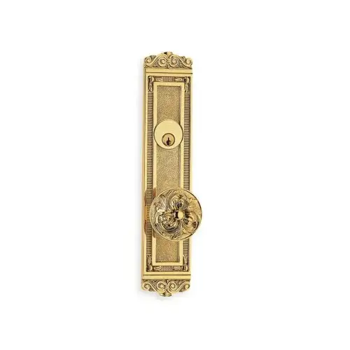 Right Hand 232 Knob and 56000 Plate Storeroom 2-3/4" Backset Mortise Lockset Bright Brass Finish