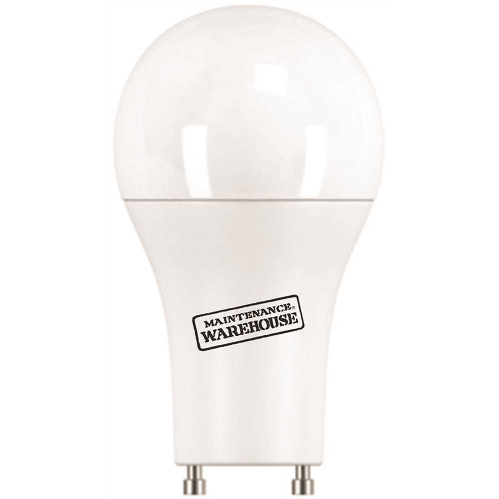MAINTENANCE WAREHOUSE 12A19GU60WT20D5 9 Watt A19 Gu24 LED A-Line Bulb 2700k