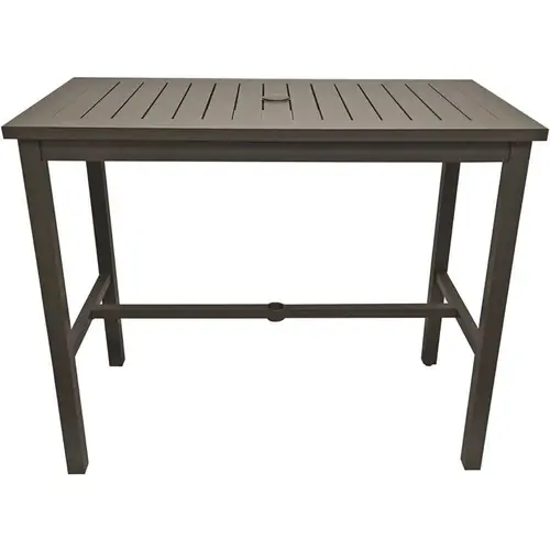 51x28 Sigma Bar Height Table, 100% Aluminum, Black 51x28 Sigma Bar Height Table, 100% Aluminum, Black