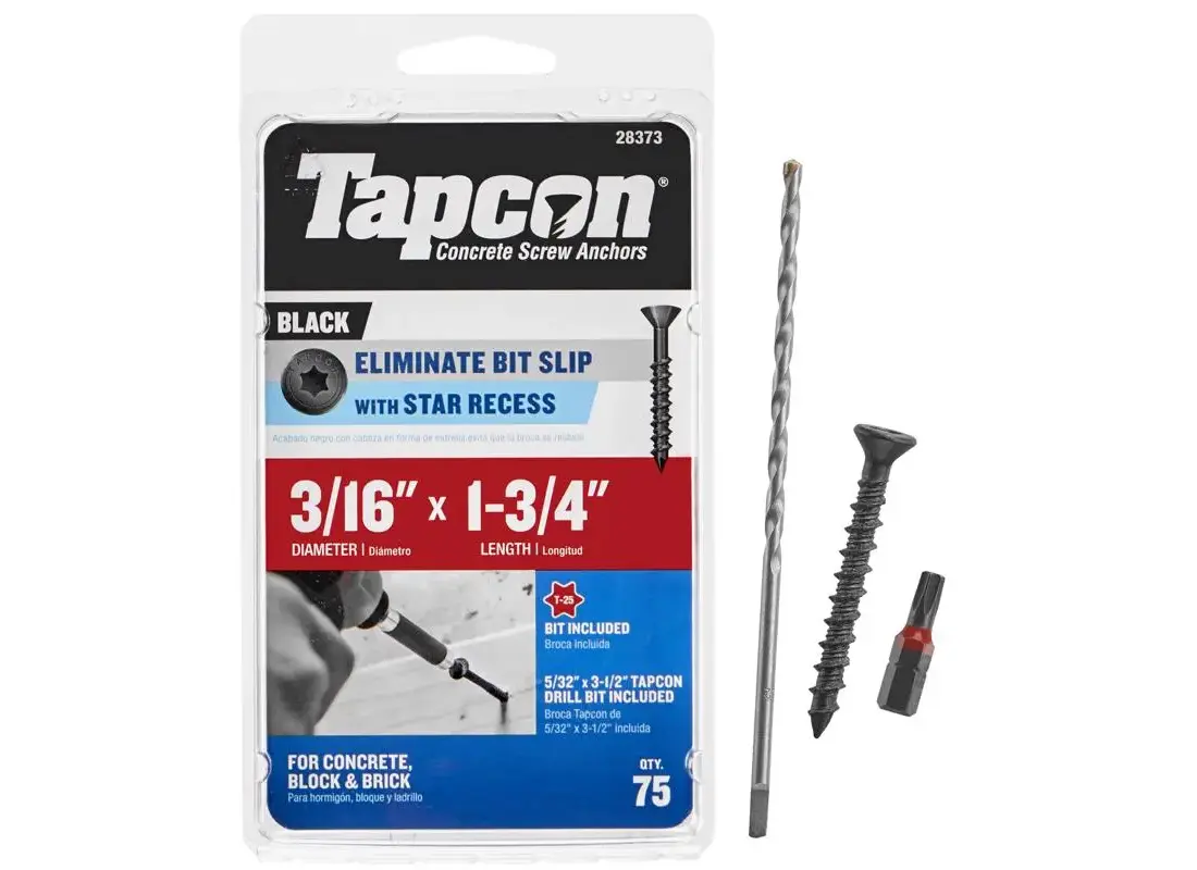 Tapcon 28373 Concrete Screws 3/16