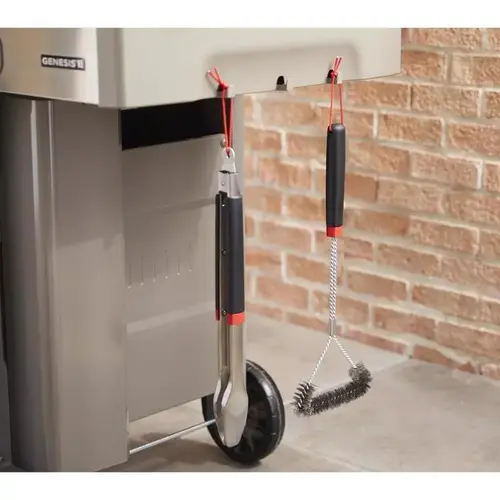 Grill Brush 18" H X 1" L X 7" W Black/Red/Silver Grill Brush 18" H X 1" L X 7" W Black/Red/Silver