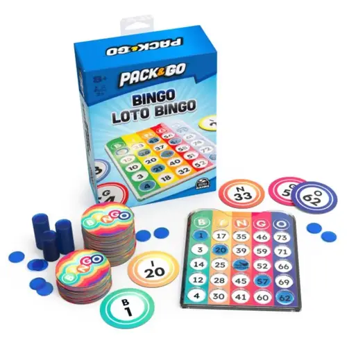 Bingo Game Pack & Go Loto Multicolored 249 pc Multicolored Bingo Game Pack & Go Loto Multicolored 249 pc Multicolored