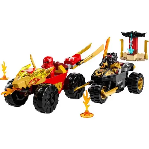 Car & Bike Battle toy Ninjago ABS Plastic Multicolored 103 pc Multicolored Car & Bike Battle toy Ninjago ABS Plastic Multicolored 103 pc Multicolored