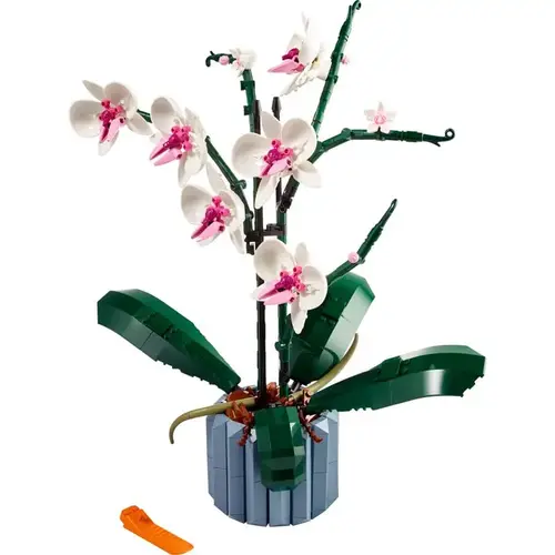 Building Kit Orchid ABS Plastic Multicolored 608 pc Multicolored
