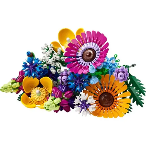 Building Kit Wildflower Bouqet ABS Plastic Multicolored 939 pc Multicolored
