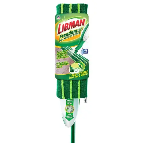 Spray Mop Freedom 15.5" W Flat Green - pack of 4 Spray Mop Freedom 15.5" W Flat Green - pack of 4