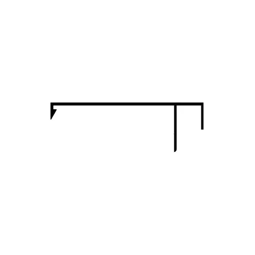 4-1/4" Gypsum Board Adaptor, Dark Bronze Anodized - 24'-2" Stock Length 4-1/4" Gypsum Board Adaptor, Dark Bronze Anodized - 24'-2" Stock Length